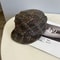 French Tweed Beret Hat Women Winter Warm Literary Style Equestrian Cap 7