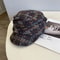 French Tweed Beret Hat Women Winter Warm Literary Style Equestrian Cap 8