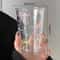 Cute Bow Glass Cup High Borosilicate Coffee Mug Aesthetic Pink Drinkware 5