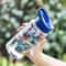 Cute Dinosaur Straw Water Bottle Portable Kids Ice Cream Cup 2