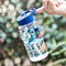 Cute Dinosaur Straw Water Bottle Portable Kids Ice Cream Cup 4