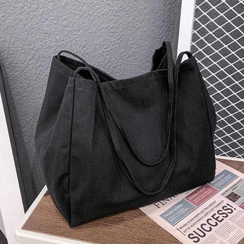 Large Capacity Canvas Tote Bag Reusable Grocery Shopper For Women Travel Shoulder Bag 5