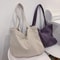 Corduroy Tote Bag For Women Large Capacity Shoulder Shopper Bag 0