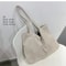 Corduroy Tote Bag For Women Large Capacity Shoulder Shopper Bag 1