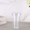 Double Layer Transparent Tumbler with Straw Reusable Insulated Water Bottle Cup