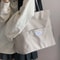 Large Capacity Canvas Tote Bag for Women Casual Shoulder Shopping Beach Bag