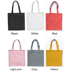 eco friendly canvas tote bag reusable shoulder shopping bag for women