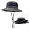 Unisex Washed Cotton Bucket Hat Sun Protection Wide Brim Outdoor Fishing Hat 3