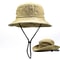 Unisex Washed Cotton Bucket Hat Sun Protection Wide Brim Outdoor Fishing Hat 9