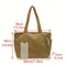 Corduroy Tote Bag For Women Large Capacity Shoulder Handbag With Zipper 4
