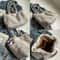 Corduroy Tote Bag For Women Large Capacity Shoulder Handbag With Zipper 5