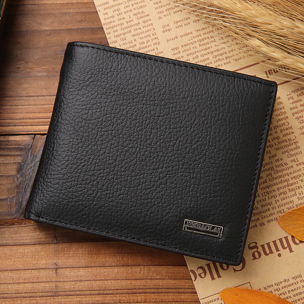 Genuine Leather Wallet For Men Slim Waterproof Credit Card Holder With Coin Pocket 1