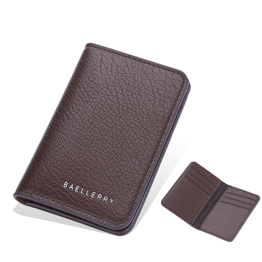 Baellerry Slim PU Leather Wallet Compact Credit Card Holder For Men 6