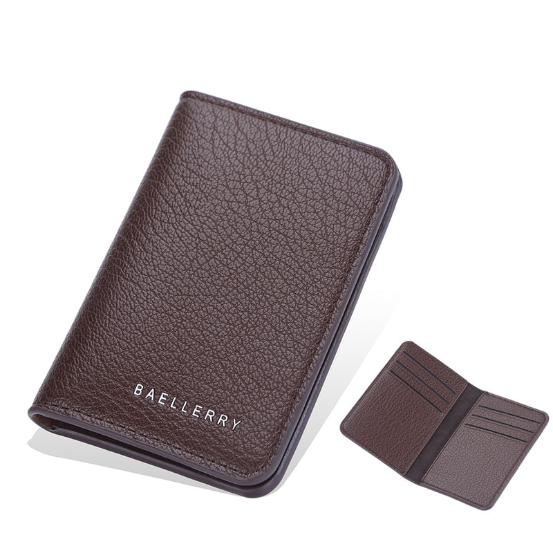 Baellerry Slim PU Leather Wallet Compact Credit Card Holder For Men 6