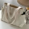 Large Capacity Canvas Tote Bag For Women Stylish Work And College Shoulder Bag 1