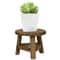 Mini Wooden Plant Stand Indoor Bonsai Display Stool Natural Wood Flower Pot Riser 2