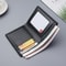 Slim PU Leather Wallet For Men With Money Clip Thin Bifold Lychee Pattern Card Holder 2