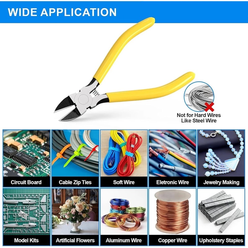 Ultra Sharp Precision Wire Cutters Long Nose Cable Cutting Pliers For Crafts And Electronics 3