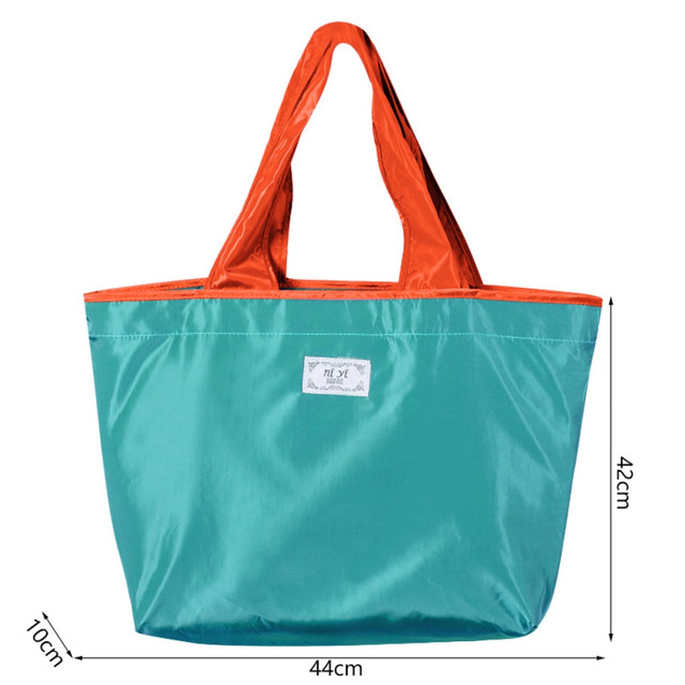 Foldable Reusable Grocery Bag Waterproof Eco Friendly Drawstring Shopping Tote 3