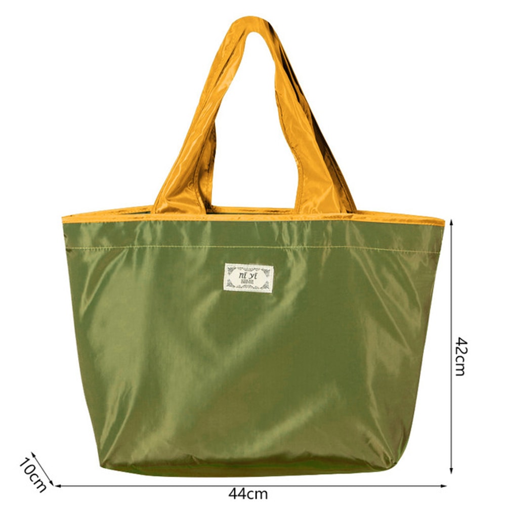 Foldable Reusable Grocery Bag Waterproof Eco Friendly Drawstring Shopping Tote 4