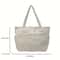 Large Capacity Corduroy Tote Bag Casual Striped Shoulder Handbag For Women 3