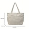 Large Capacity Corduroy Tote Bag Casual Striped Shoulder Handbag For Women 3