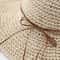Korean Straw Sun Hat For Women Wide Brim Beach Visor Bucket Hat 5