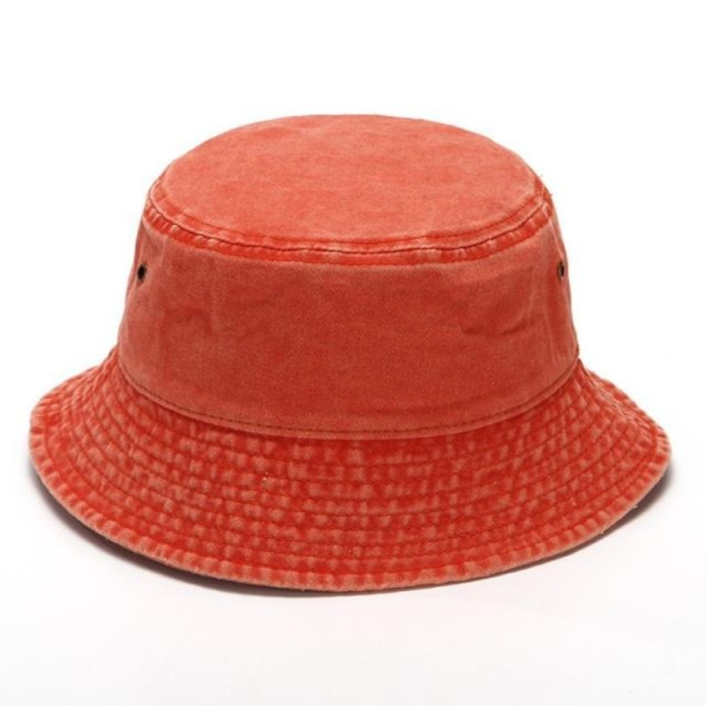 Retro Washed Denim Bucket Hat Lightweight Sun Protection Fisherman Hat For Outdoor Travel 2