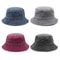Retro Washed Denim Bucket Hat Lightweight Sun Protection Fisherman Hat For Outdoor Travel 3