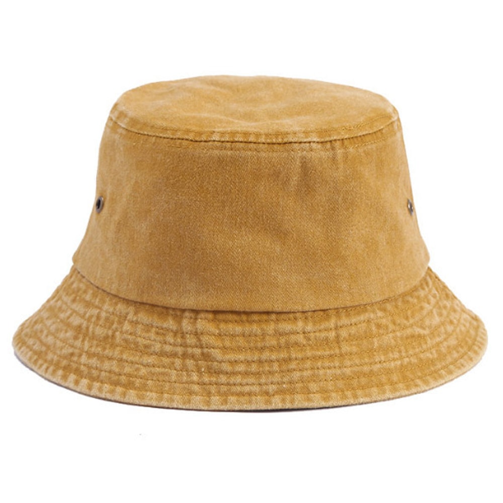 Retro Washed Denim Bucket Hat Lightweight Sun Protection Fisherman Hat For Outdoor Travel 12