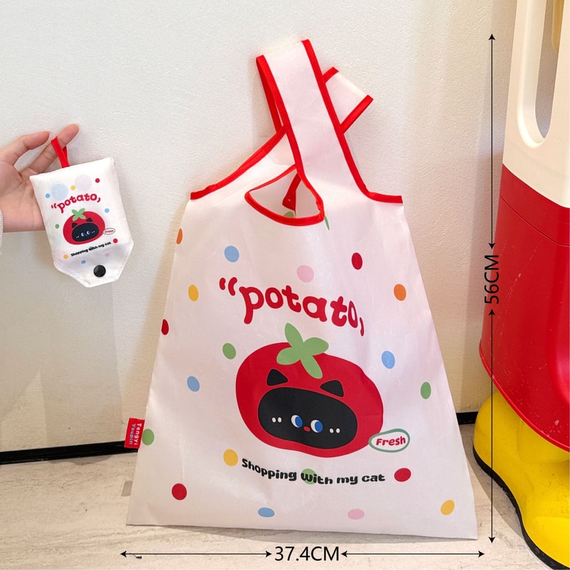 Foldable Reusable Shopping Bag Lightweight Eco Friendly Grocery Tote 9