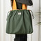 Foldable Reusable Shopping Bag Large Capacity Eco Friendly Drawstring Shoulder Tote 1