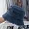 Washed Denim Bucket Hat Unisex Summer Sun Protection Fisherman Cap 3
