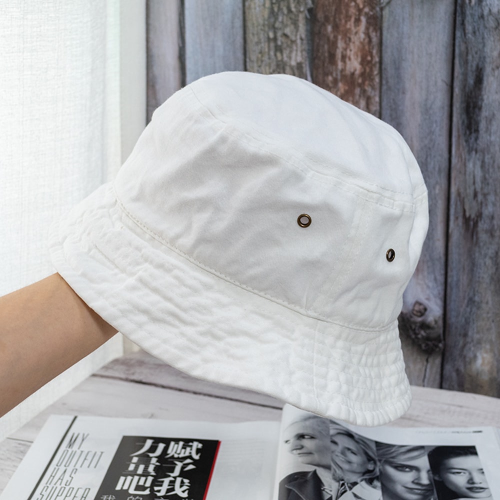 Washed Denim Bucket Hat Unisex Summer Sun Protection Fisherman Cap 6