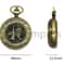 Vintage Pocket Watch Compass Antique Flip Compass For Hiking Travel Gift 2