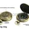 Vintage Pocket Watch Compass Antique Flip Compass For Hiking Travel Gift 3