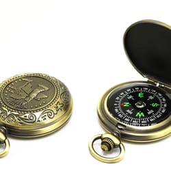 vintage pocket watch compass antique flip compass for hiking travel gift