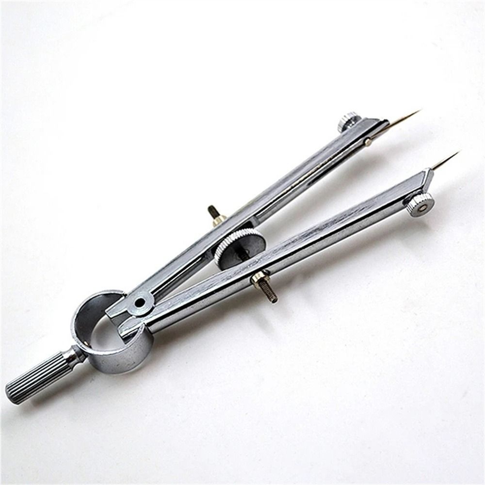 Precision Metal Bow Compass Set Geometry Drawing Tool With Lock And Adjustment Wheel 2