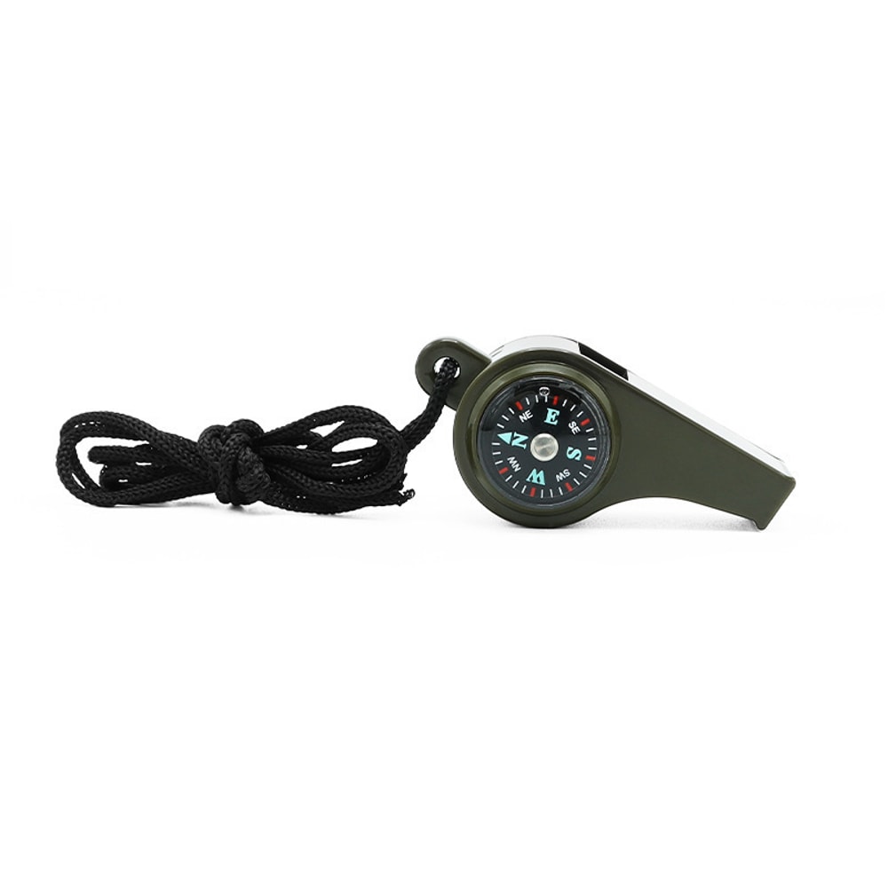 Emergency Survival Whistle with Compass and Thermometer Outdoor Safety Tool