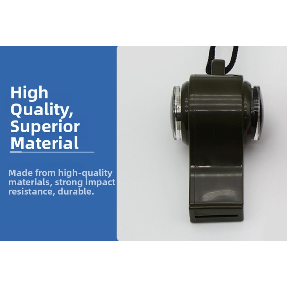 Emergency Survival Whistle with Compass and Thermometer Outdoor Safety Tool