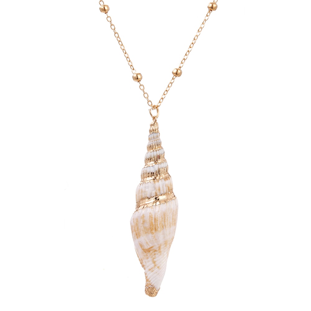 Boho Shell Necklace Cowrie Conch Pendant Beach Jewelry For Women 4