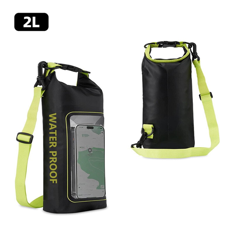 Waterproof Dry Bag With Touch Screen Window Lightweight Kayak Shoulder Bag For Outdoor Adventures 8