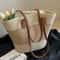 Large Capacity Straw Beach Bag Women Summer Travel Shoulder Tote 1