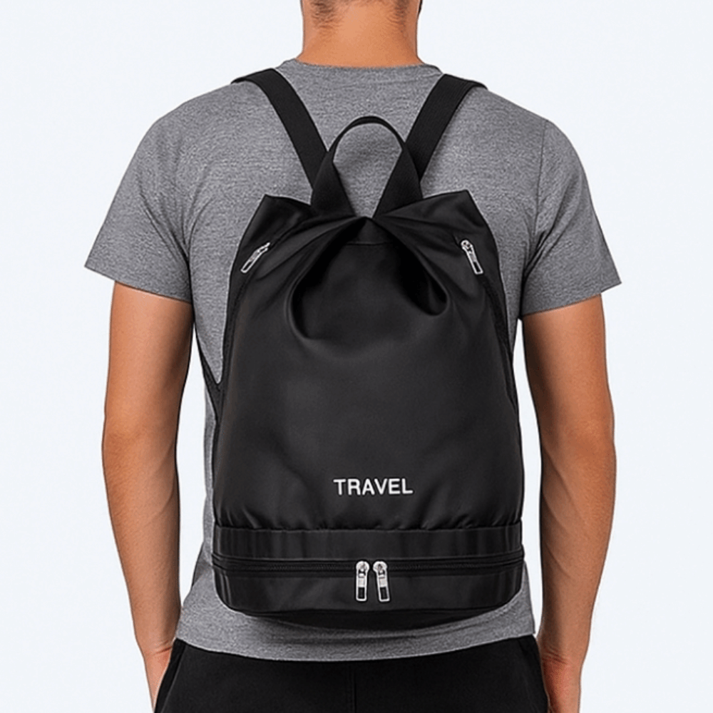 Waterproof Swim Backpack With Shoe Compartment Lightweight Dry Wet Sports Beach Bag 2