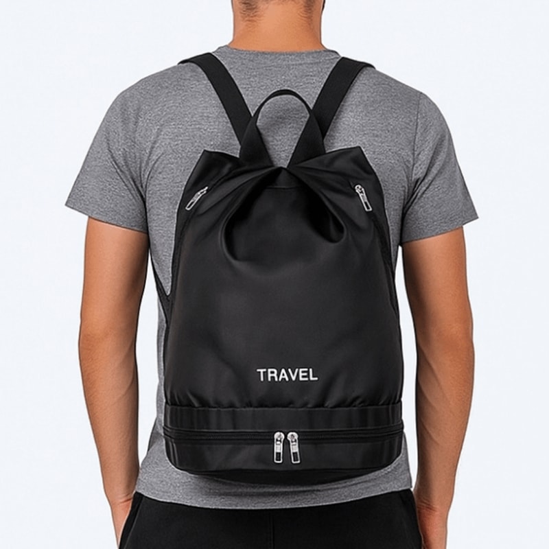 Waterproof Swim Backpack With Shoe Compartment Lightweight Dry Wet Sports Beach Bag 2