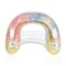 Inflatable Sequin Pool Float Chair U Shaped Lounge for Beach and Pool Relaxation