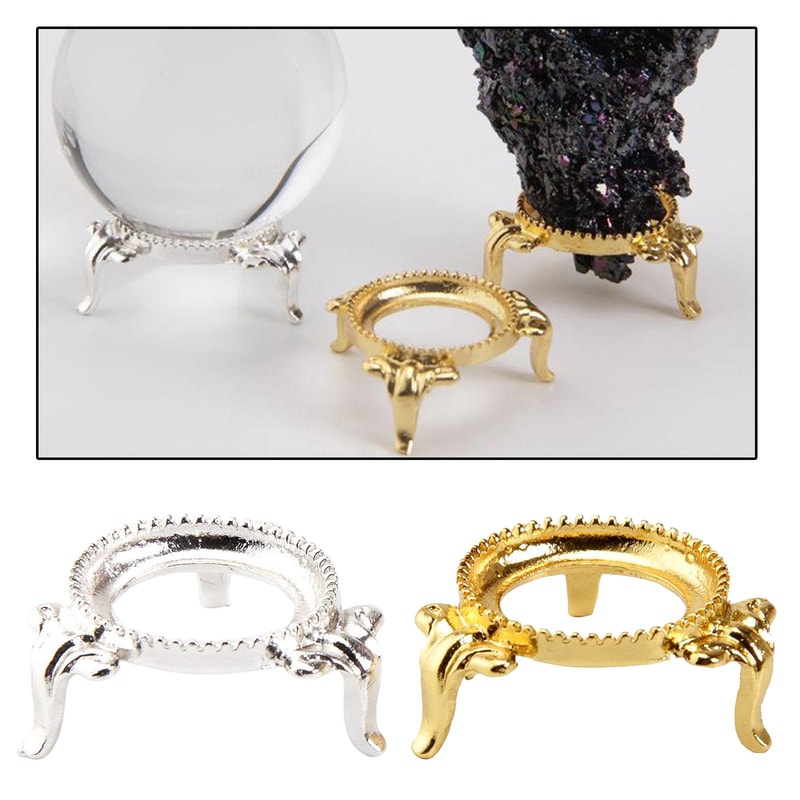 Minimalist Metal Crystal Ball Stand Display Holder For Spheres Stones And Decor 1