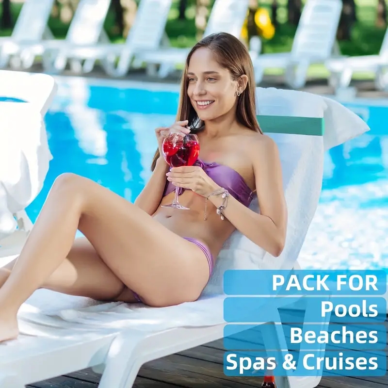 Beach Towel Bands Chair Clips Non Slip Towel Holder For Pool Cruise And Lounge Chairs 2