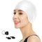 Silicone Waterproof Swimming Cap With Ear Protection For Men And Women 3