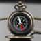 Vintage Compass Pocket Watch Necklace Brass Pyramid Eye Navigation Pendant 8